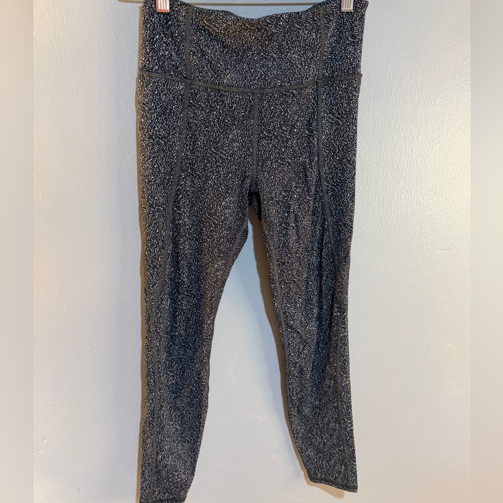 Athleta Black and White Patterned Leggings